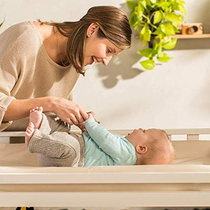 Naturepedic Organic Contoured Changing Pad - Easy to Clean, Lightweight & Portable - Comfort 2-Sided Waterproof Baby Diaper Changing Pad for Dresser or Changing Table - 16" x 31" - Image 6