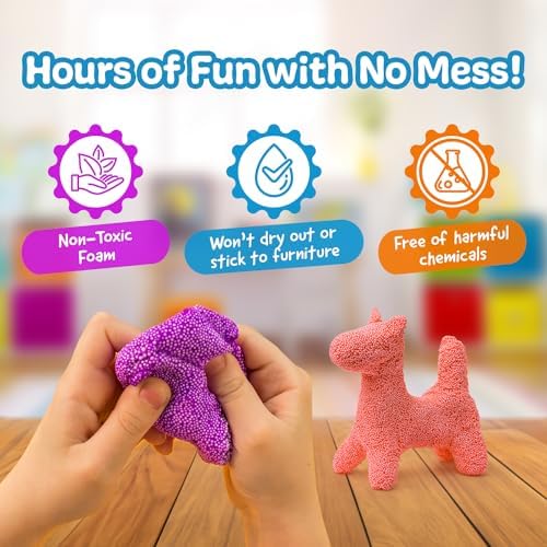 Impresa creative play foam package detailing safe lead free and phthalate free features