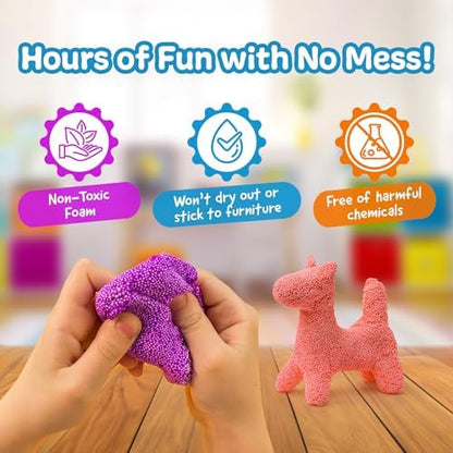 Impresa creative play foam package detailing safe lead free and phthalate free features