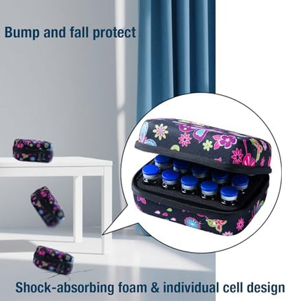 MiloZen protective insulin vial holder being placed inside a domestic refrigerator shelf for temperature management