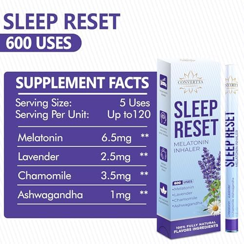 Melatonin sleep diffuser stick for relaxation and nighttime support