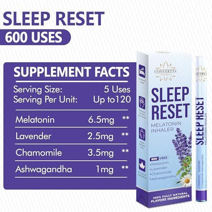Melatonin sleep diffuser stick for relaxation and nighttime support