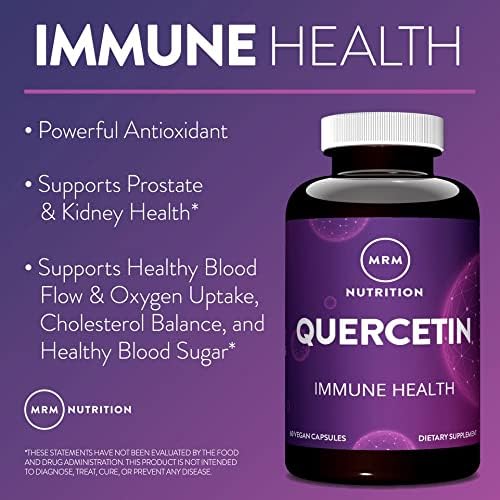 MRM Quercetin 60 vegan capsules bottle lifestyle presentation