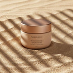Nerivelle MoistureTone Sheer Cream container showing metallic bronze lid and beige body