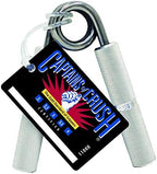 Premium silver color Captains of Crush hand workout equipment for fitness training