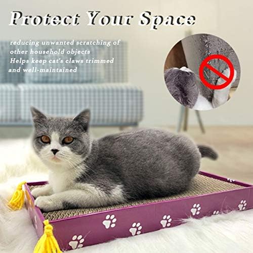 PEEKAB cat scratching board with organic catnip