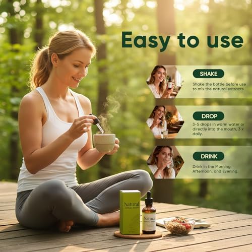 FQMUEV Dok Natural Herbal Drops box and bottle product set close up