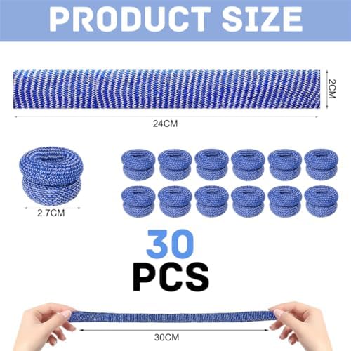 Thirty pieces of blue tubular finger protection sleeves neatly arranged for medical kit preparation