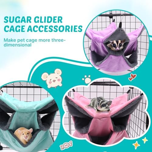LYART small animal hanging nest displaying the durable metal attachment hooks