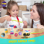 Close up of 24 piece FunKidz fidget toy set contents
