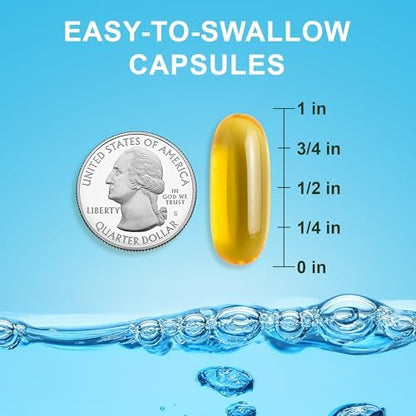 USA imported Noor Vitamins ultra potency formula fish oil bottle resting on a clean surface