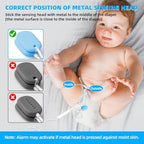Side profile of the Yoiilifee blue bedwetting monitor for boys and girls.