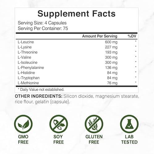 Deal Supplement EAA muscle support dietary supplement container