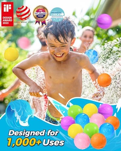 Tlitlimom magnetic self sealing water balloons being submerged in a swimming pool