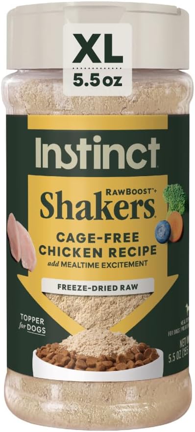 Instinct RawBoost Shakers, Freeze-Dried Dog Food Powder Topper, Chicken - Gut Health, 5.5 oz. Bottle - Image 11