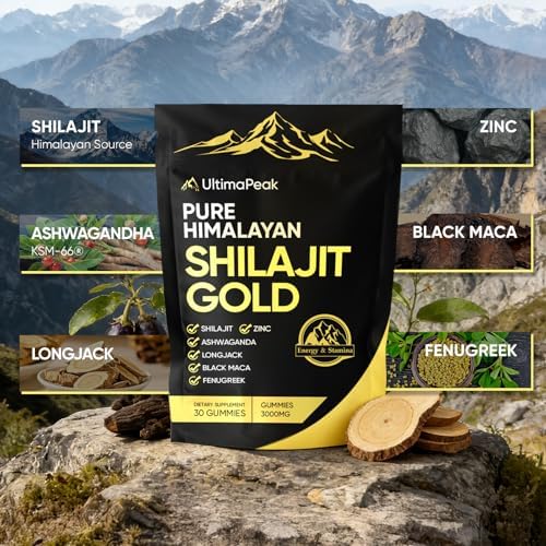 Close up shot of the vegan raspberry flavored shilajit gummies highlighting their easy to chew gel texture.