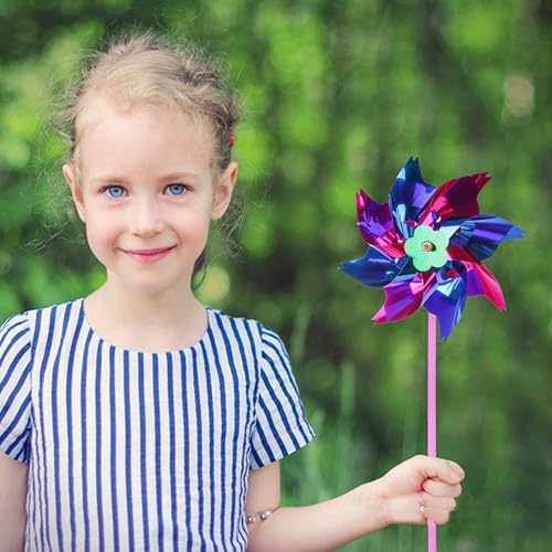 Colorful party favor pinwheel pack on a flat surface