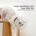 Side view of Nowhyx astronaut style cat bubble helmet