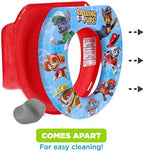 Removable cushion details on the PAW Patrol calling all pups potty seat