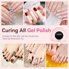 Jodsone pink UV LED nail lamp in home salon setting