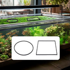 OIIKI floating aquarium rings creating a stress free feeding zone for community fish tanks.