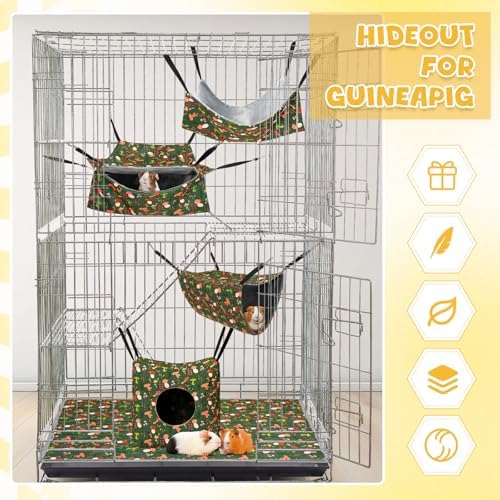 Geelin small pet suspension tunnel and square nest plush fabric details