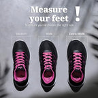 Side profile of Diawin breathable walking shoes with pink accents.