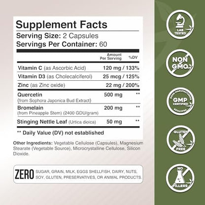 Side view highlighting the non-GMO gluten-free and vegan icons on Gade Nutrition packaging