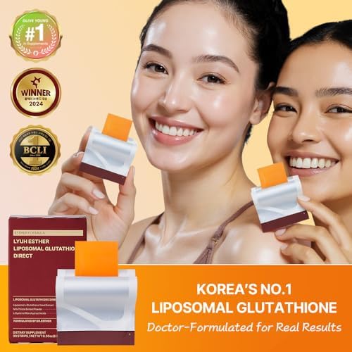 Close up of Esther Formula glutathione oral strips packaging