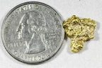 Nuggetsbygrant 2.27 Grams genuine gold nugget top angle