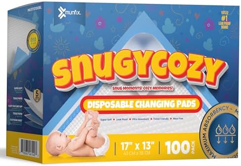 Munfix 100 count disposable changing pads full box layout