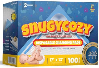 Size reference for Munfix 17 by 13 inch changing pads