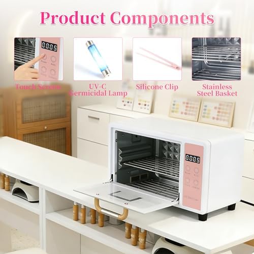 HomdMarket 10L manicure tool sterilizer in a salon setting
