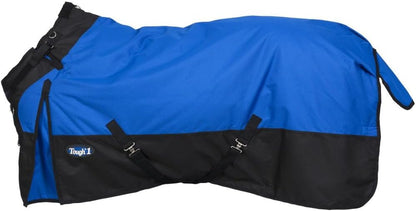 Tough 1 1200 Denier Snuggit Turnout Horse Blanket front view in royal blue
