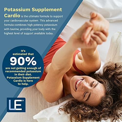 Life Enhancement high potency cardio potassium 120 capsules packaging side panel details