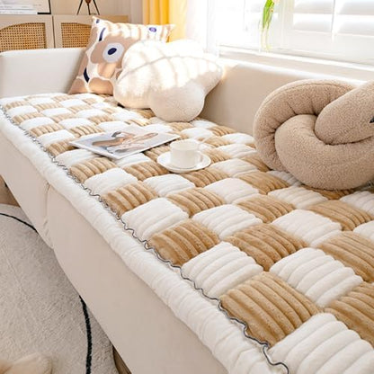 Awjcsv high resilience cotton filled dog sofa mat overhead view