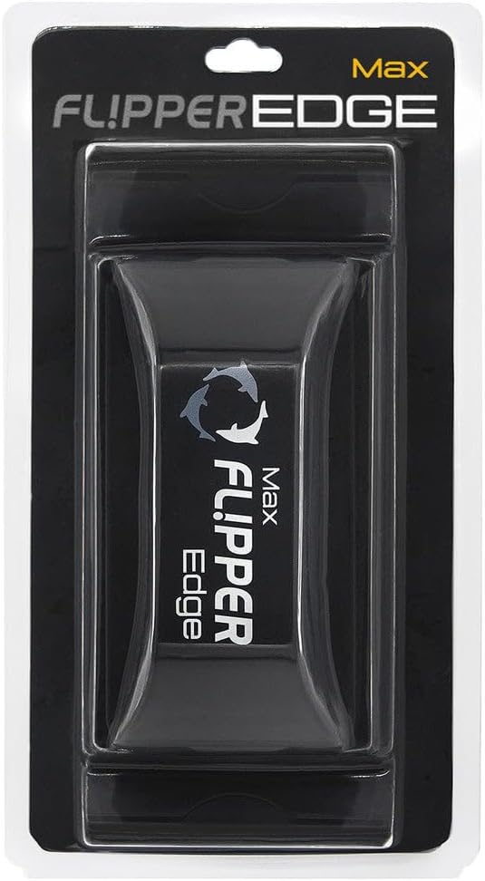 Acrylic safe plastic scraper blade attachment on the floating dual side cleaner assembly.