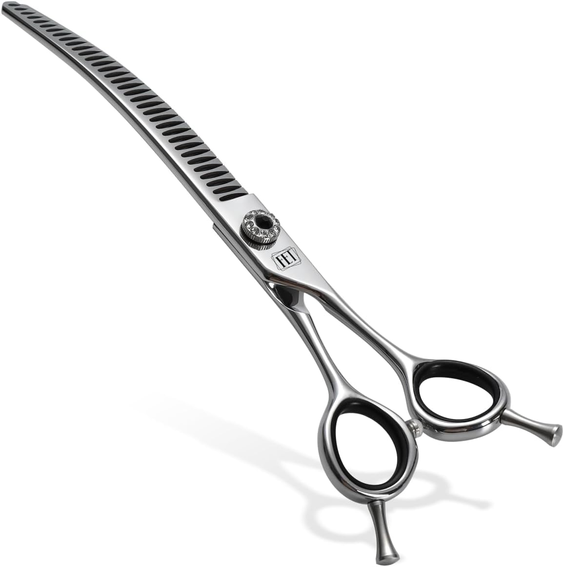Dog Grooming Scissors: 7.0 inch Professional Pet Curved Thinning Shears Made Of Japanese 440C Advanced Stainless Steel for Dogs Cats and Other Pets - Image 10