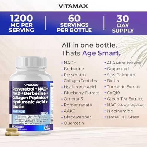 Vitamax 21-in-1 supplement ingredient label close up