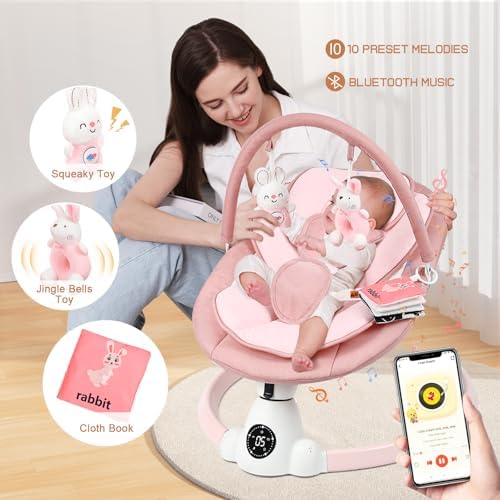Uuoeebb baby swing digital touch panel and control buttons