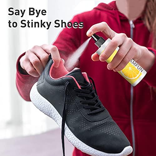 USA imported LamFun shoe spray bottle showing 150ml size.