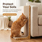 SMARTBEAN corrugated cat scratching board showing close up of durable texture.