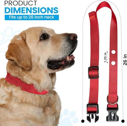 Heavy-duty 3/4 inch collar strap with two bored holes