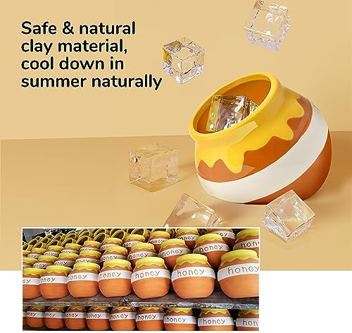 Hamster Sand Bath Container Small Animals Shower and Digging Bathroom Toilet, Ceramics Honey Pot Bathtub for Dwarf Hamster, Syrian Hamster, Gerbils, Hedgehogs, Mice, Rats, Lemming - Image 4