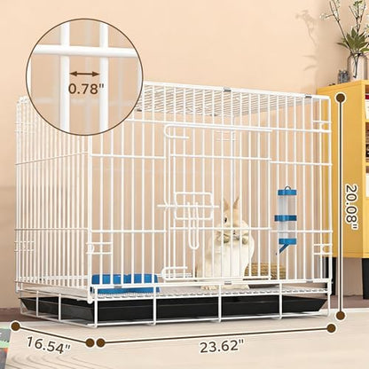 Small Animal Cage Indoor, Hamster Cage with Water Bottle & Food Bowl & Washable Small Nest, Guinea Pig Cage for Ferret, Chinchilla, Bunny, Kitten, Hedgehog, Squirrel, Rat, Rabbit - Image 3