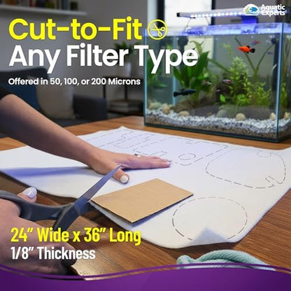 Aquarium prefilter media for freshwater and saltwater setups