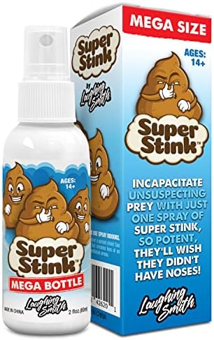 Side profile of the premium non-toxic fake poop smelling liquid novelty gag gift