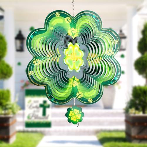 Indoor home decor display of St Patricks Day wind spinner