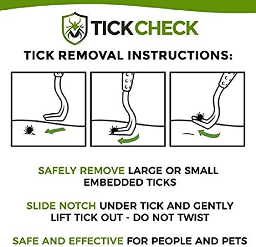 TickCheck tick removal tool demonstrating correct hook placement