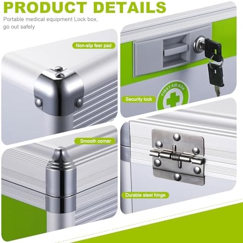 Portable healthcare lock box for travel and home child safety